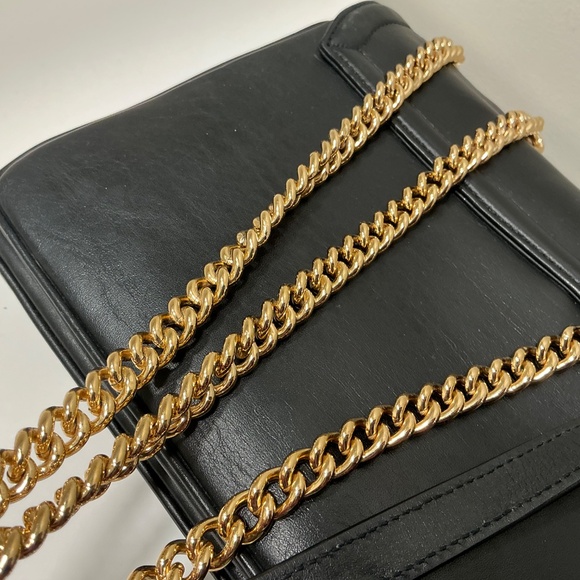 GUCCI RAJAH shoulder cross body black leather bag - Picture 4 of 11